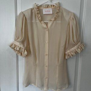 Selkie Bistro Top in Cream